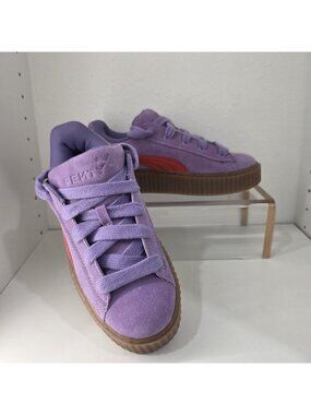 PUMA Rihanna X Fenty Creeper Phatty Lavender Red Shoes Sneakers NEW Womens 7.5